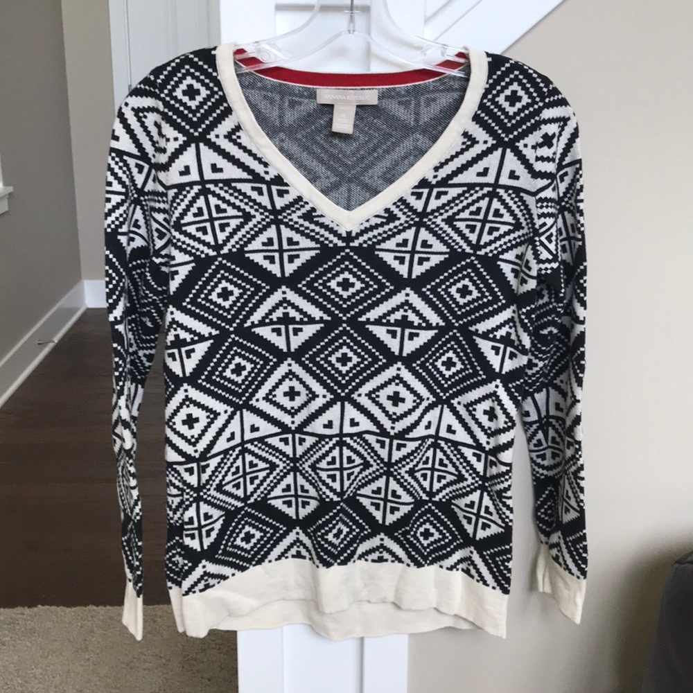 Geometric pattern sweater